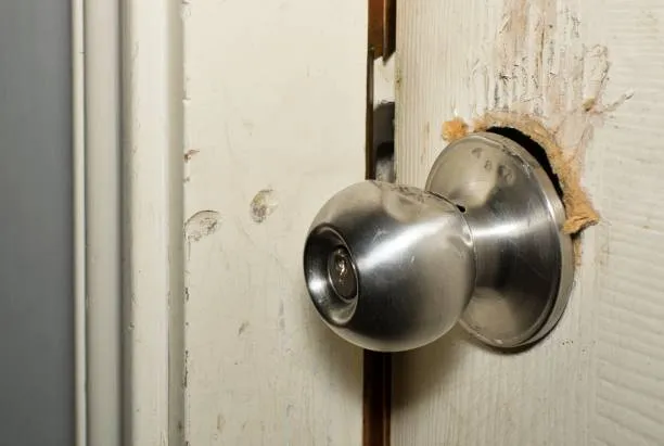 Imgi 23 Broken Modern Doorknob Closeup With Signs Of Forced Entry Criminal Activity